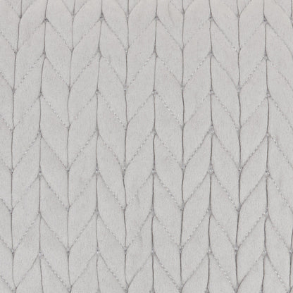 Light Gray Braided Chevron Throw Pillow