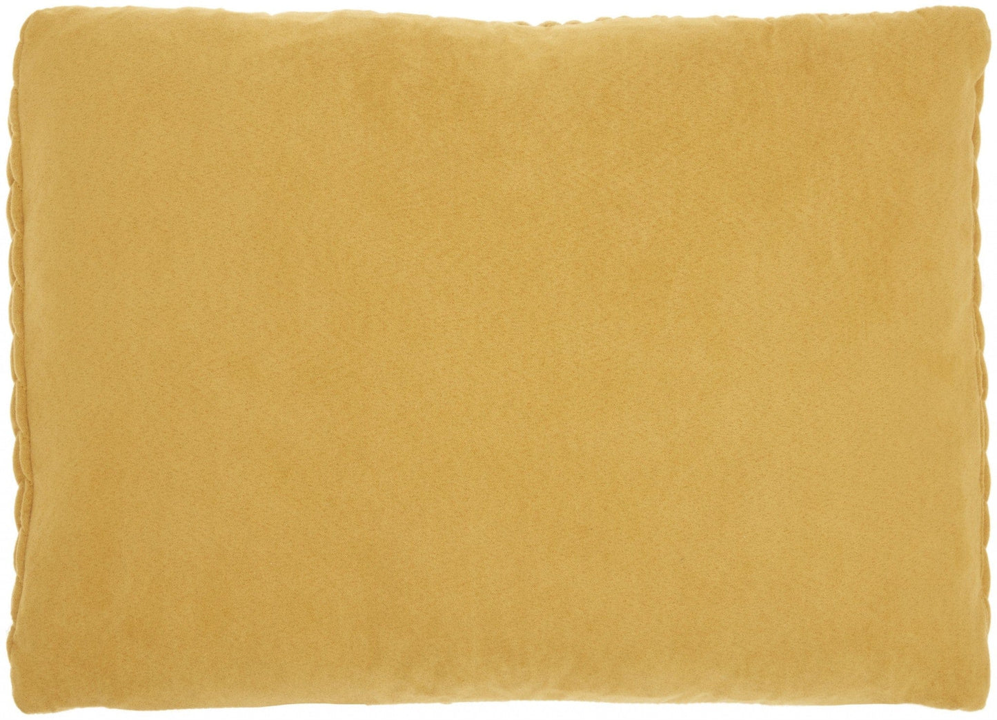 Mustard Yellow Chunky Braid Lumbar Pillow