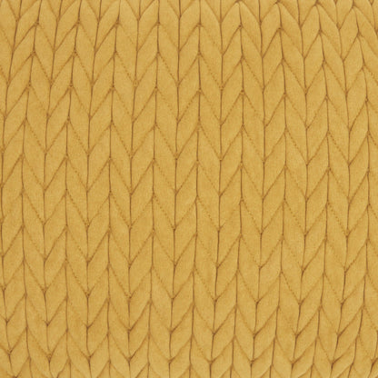 Mustard Yellow Chunky Braid Lumbar Pillow