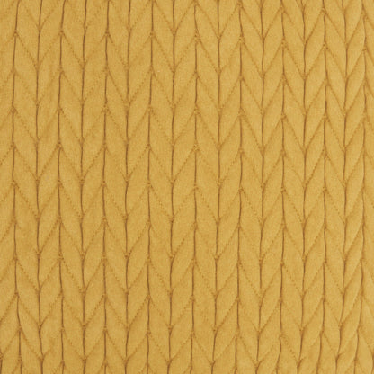 Mustard Yellow Chunky Braid Throw Pillow