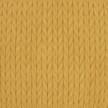 Mustard Braided Chevron Throw Pillow