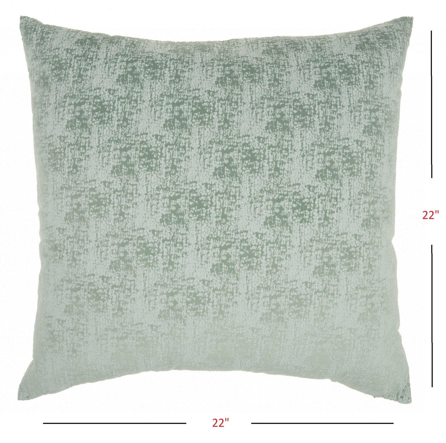 Pale Green Distressed Gradient Throw Pillow