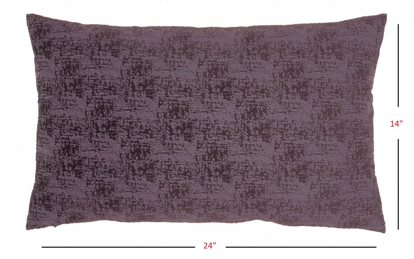 Plum Distressed Gradient Lumbar Pillow