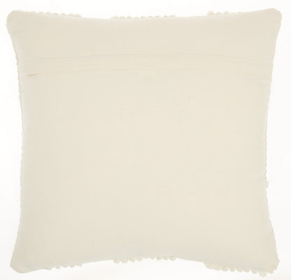 Ivory Textured Diamonds Throw Pillow