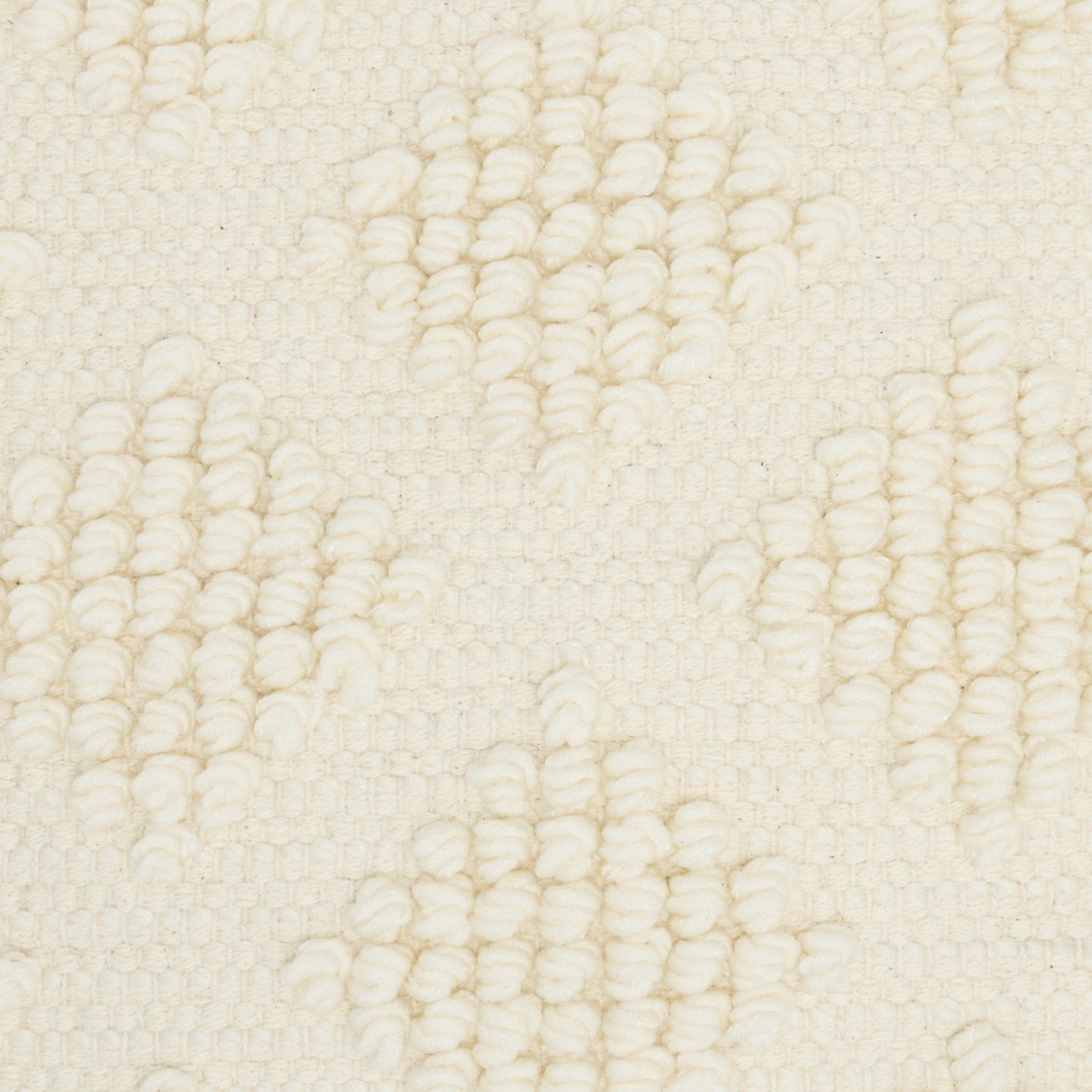 Ivory Textured Diamonds Throw Pillow