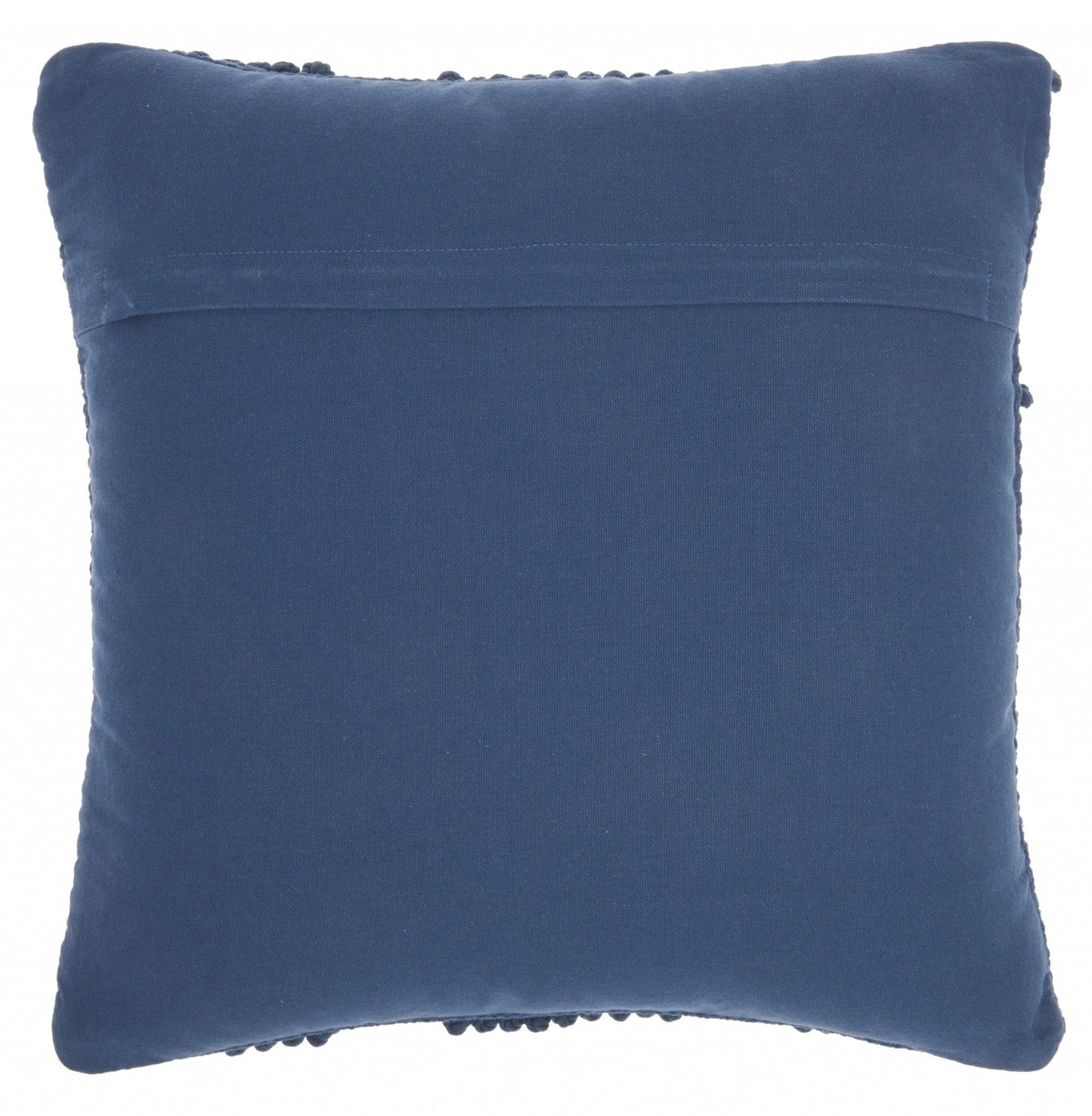 Navy Blue Textured Diamonds Throw Pillow