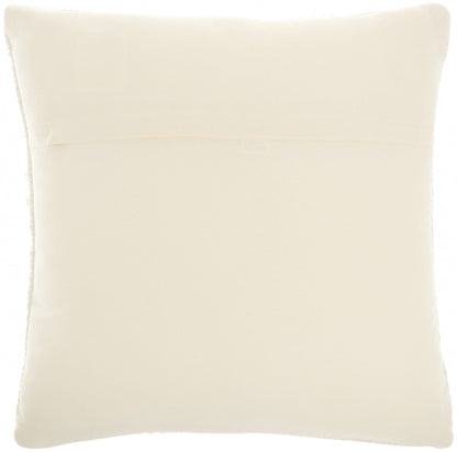 Ivory Textured Broken Stripes Throw Pillow