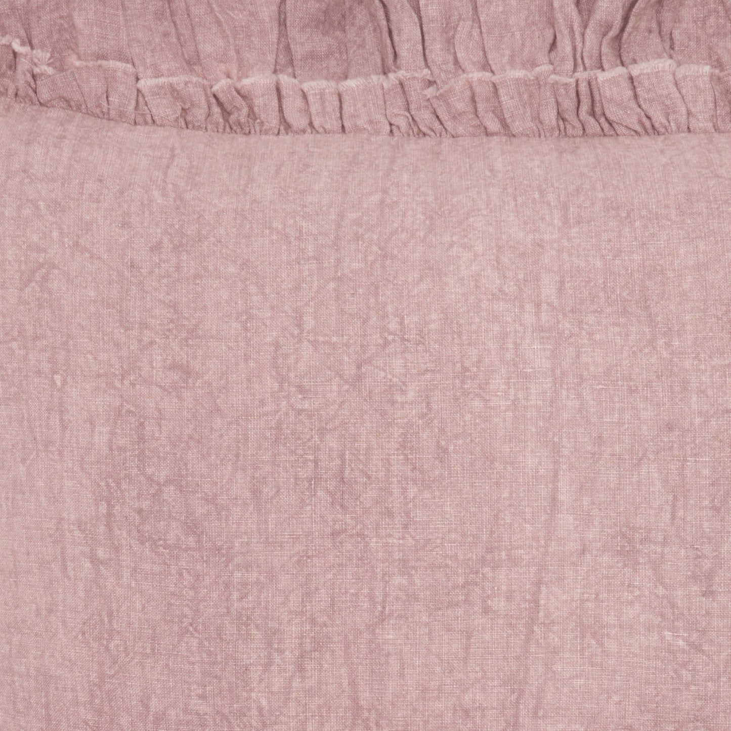 Dainty Ruffle Edged Pink Throw Pillow