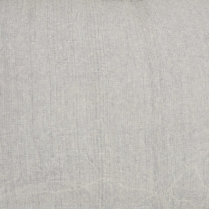 Dainty Ruffle Edged Light Gray Lumbar Pillow