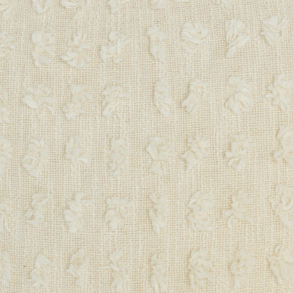 Tassel Detailed White Throw Pillow