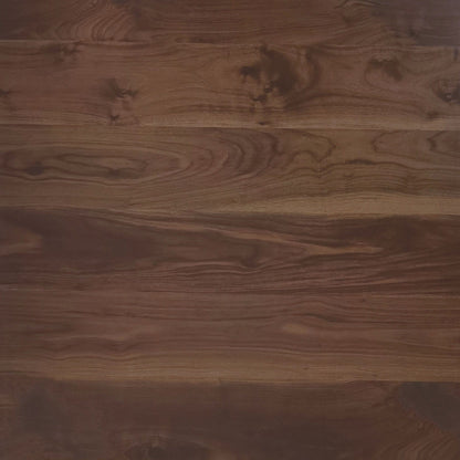 Square Brown and Black Pedestal Dining Table