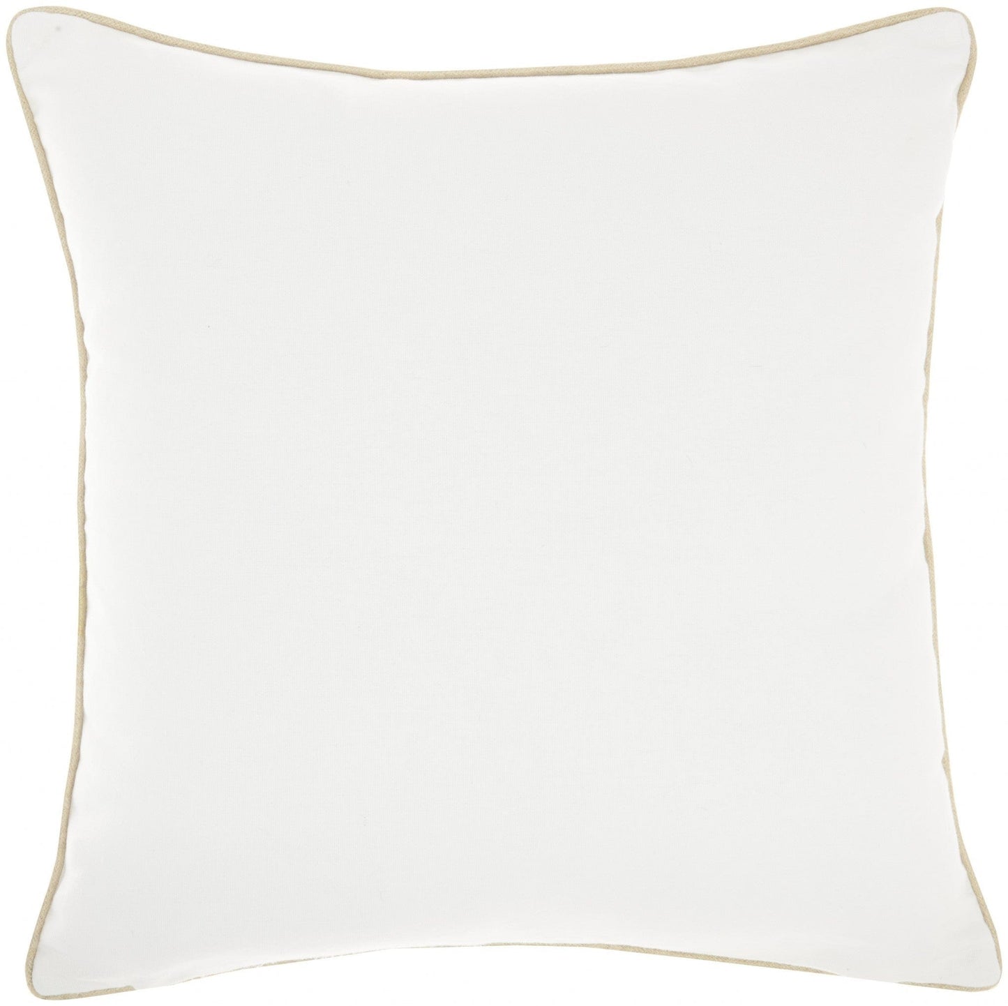 Cream Sequined Ombre Throw Pillow