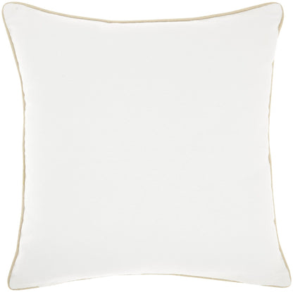 Cream Sequined Ombre Throw Pillow