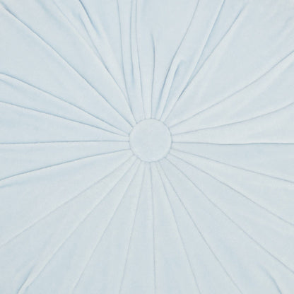 Periwinkle Tufted Round Throw Pillow