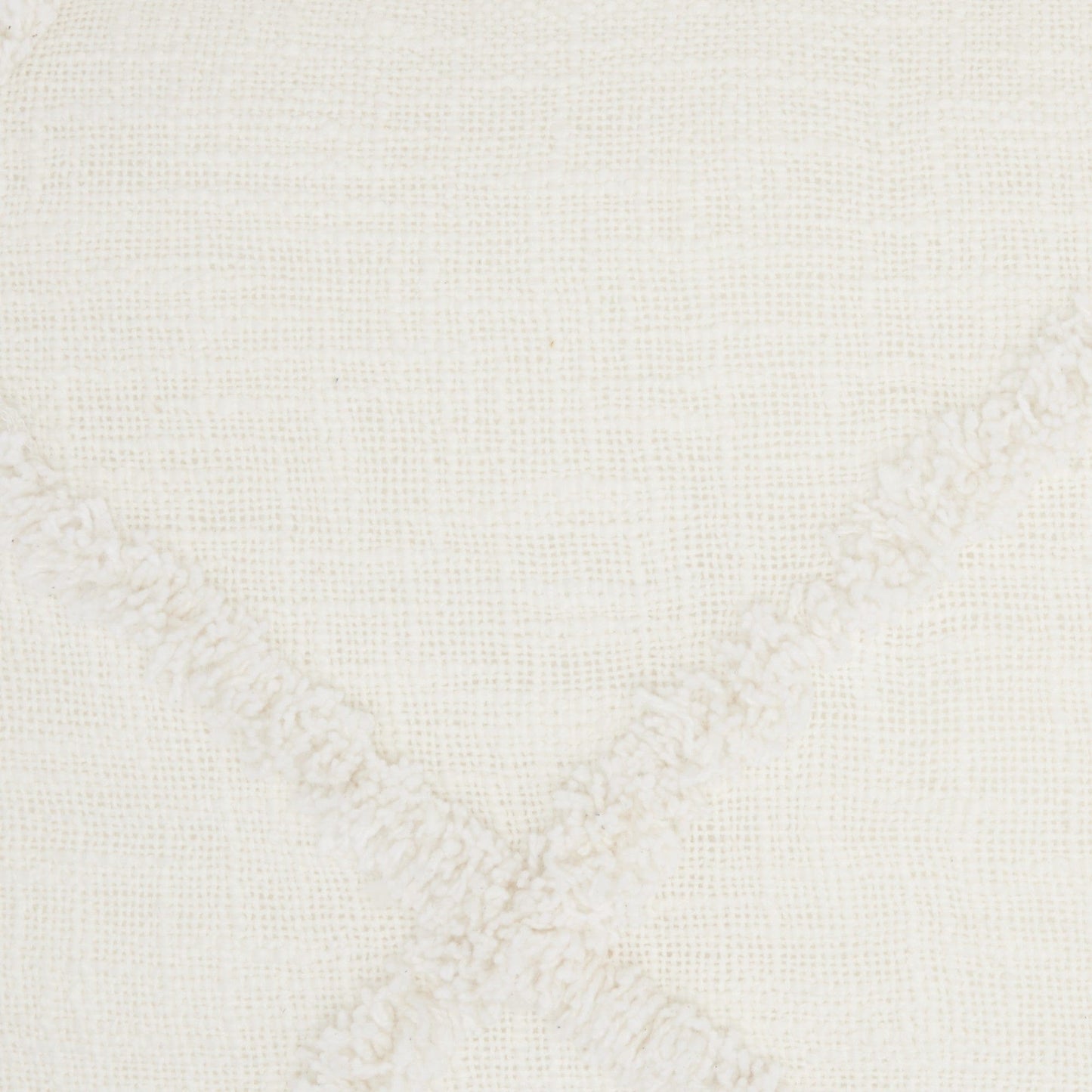 White Abstract  Shaggy Detail Lumbar Pillow