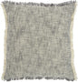 Gray And Ivory Abstract Pattern Throw Pillow