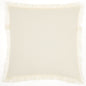 Solid Ivory Contemporary Throw Pillow
