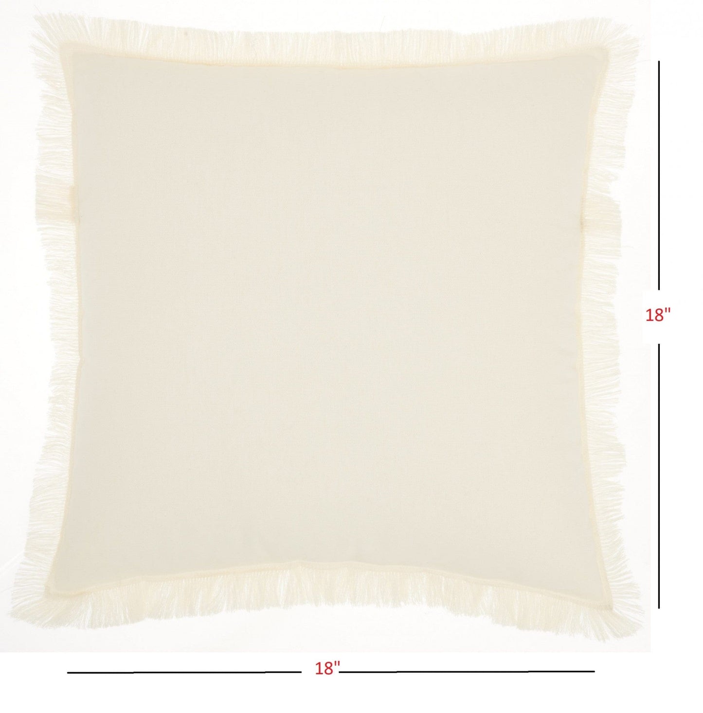 Solid Ivory Contemporary Throw Pillow