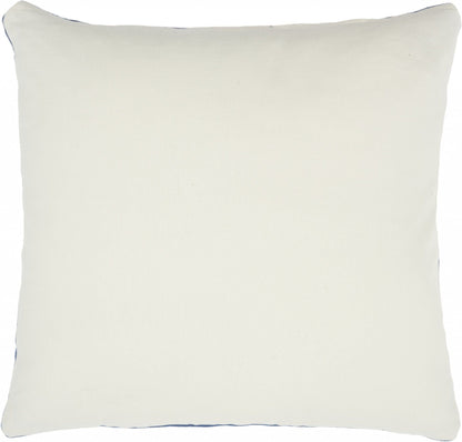 Navy Velvet Modern Throw Pillow