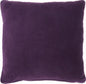 Purple Velvet Modern Throw Pillow
