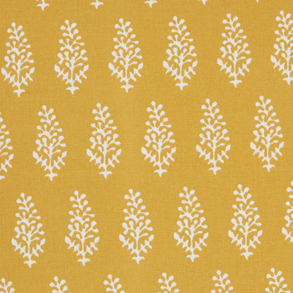 18" Yellow And White Coral Reef Pattern Throw Pillow