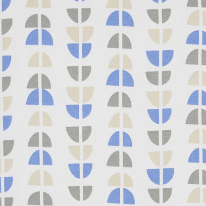 Blue And Taupe Geo Lines Throw Pillow