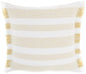Yellow And White Soft Stripes Throw Pillow