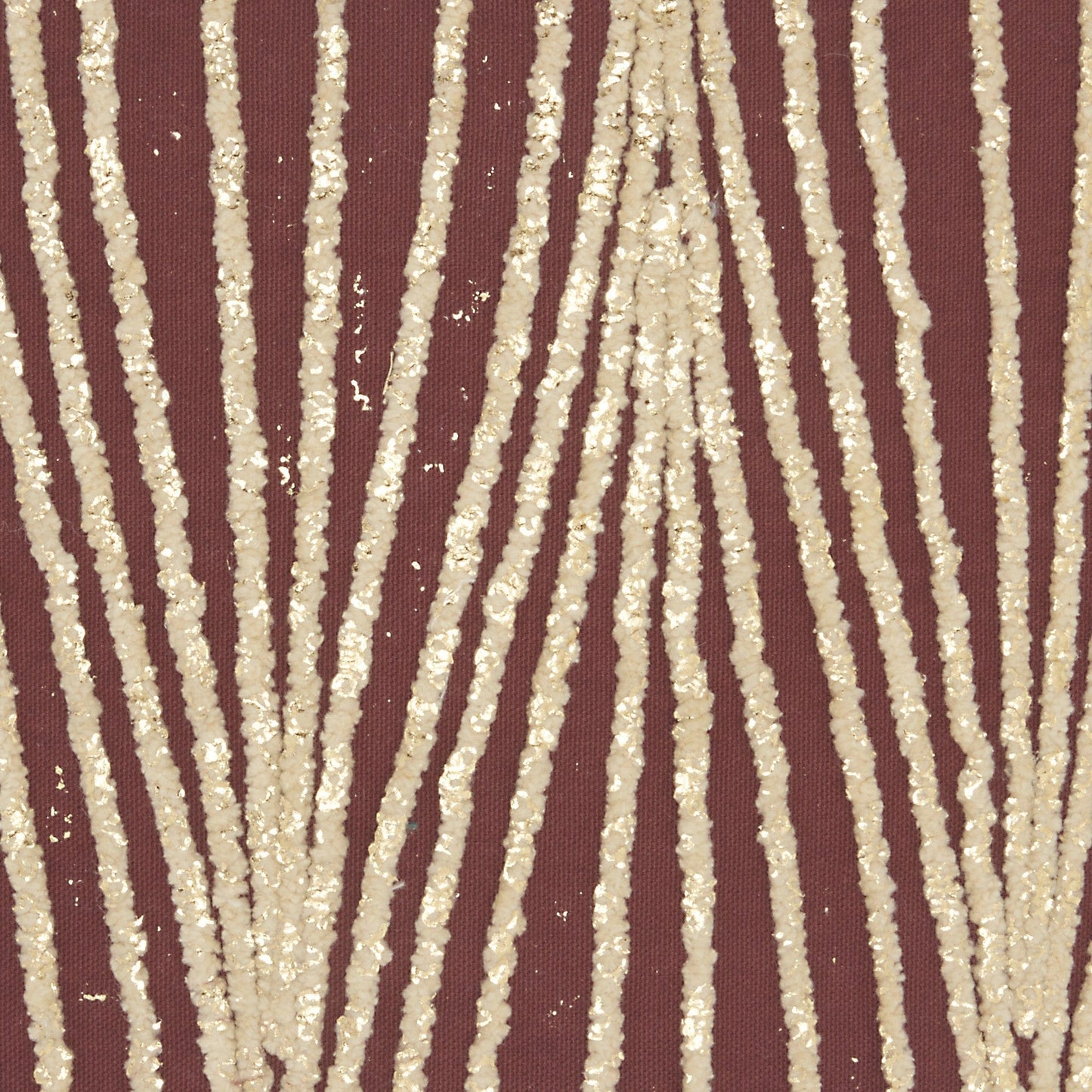 Contemporary Handcrafted Maroon Accent Throw Pillow