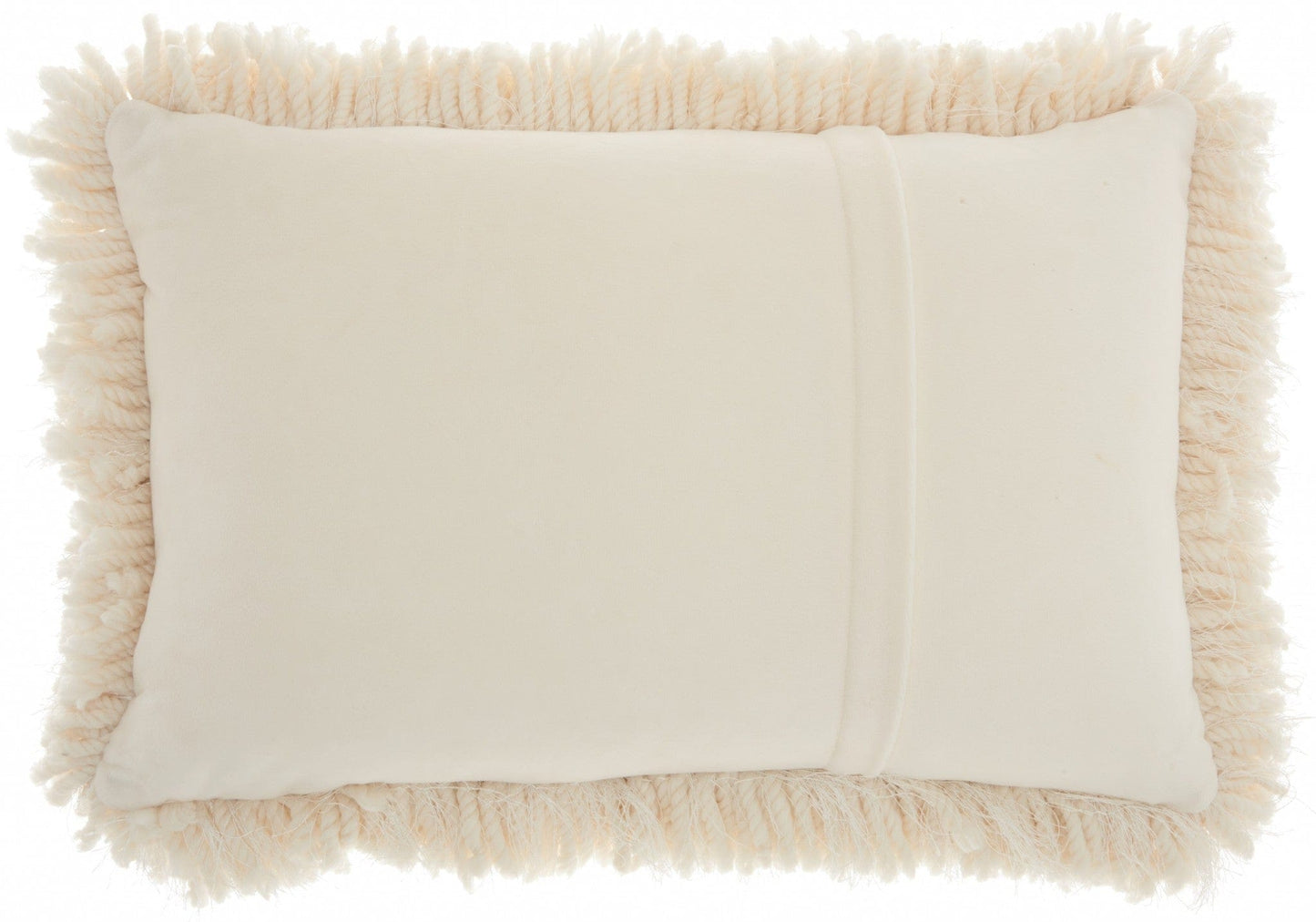 Cream Kubby Plush Lumbar Throw Pillow