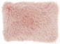 Pink Super Shaggy  Throw Pillow