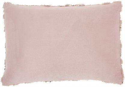 Stylish Handcrafted Blush Accent Throw Pillow