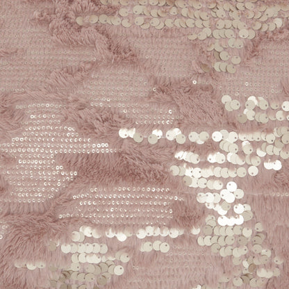 Stylish Handcrafted Blush Accent Throw Pillow