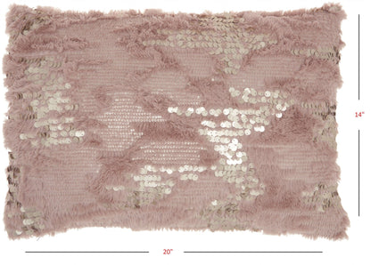 Stylish Handcrafted Blush Accent Throw Pillow