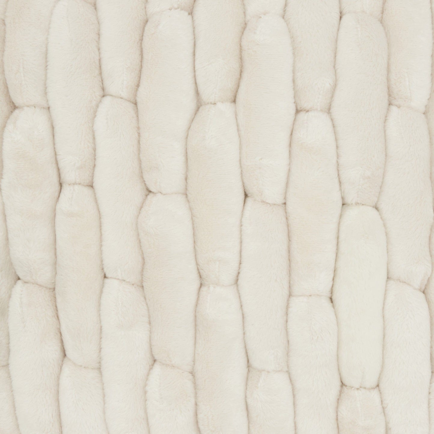 20" Ivory Silky Soft Velvet Capsules Throw Pillow