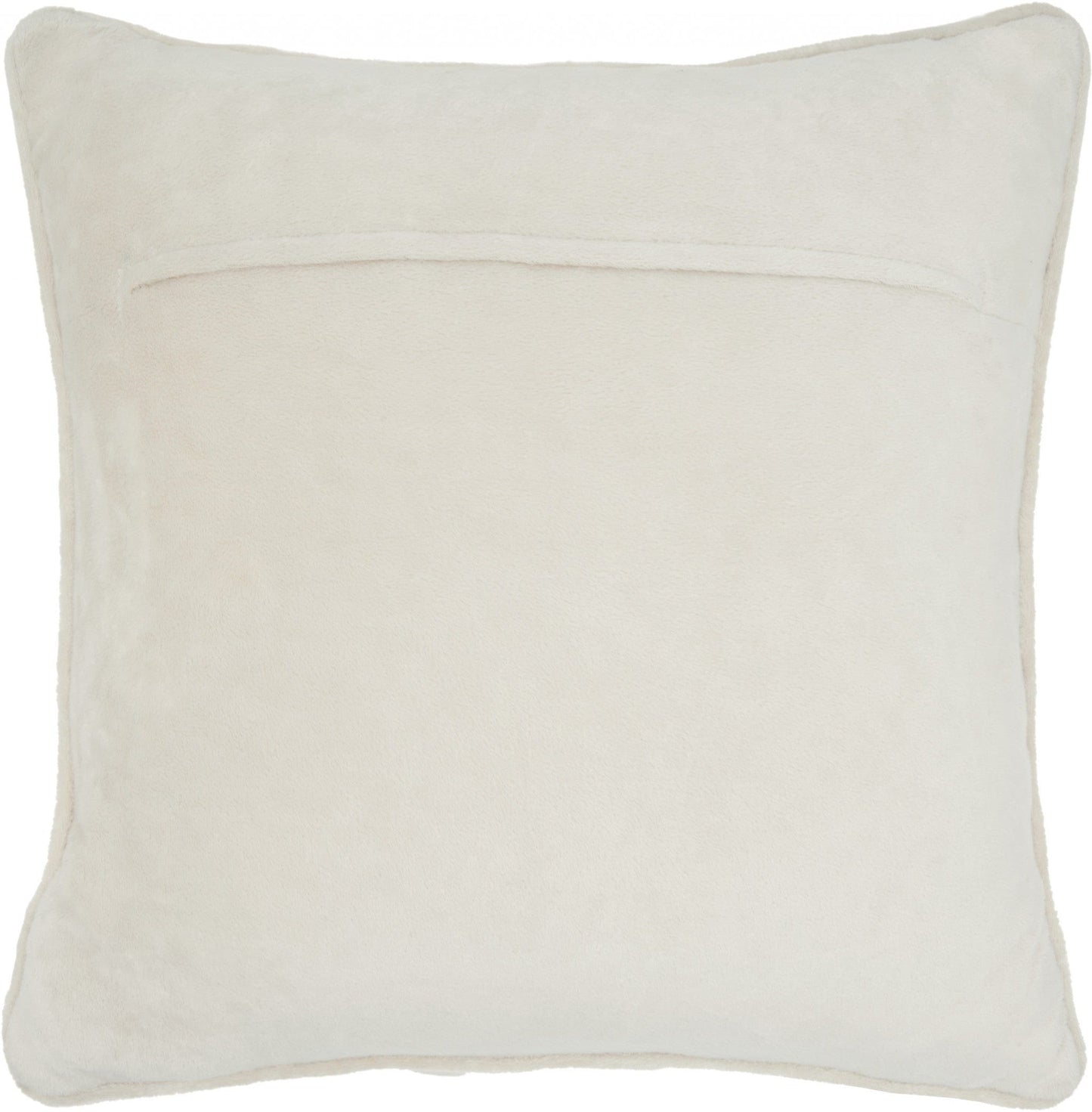 20" Ivory With Bling Quilted Velvet Throw Pillow