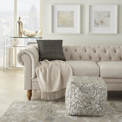 Black And Gold Polka Dot Throw Pillow