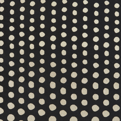 Black And Gold Polka Dot Throw Pillow