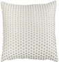 White And Silver Polka Dot Throw Pillow