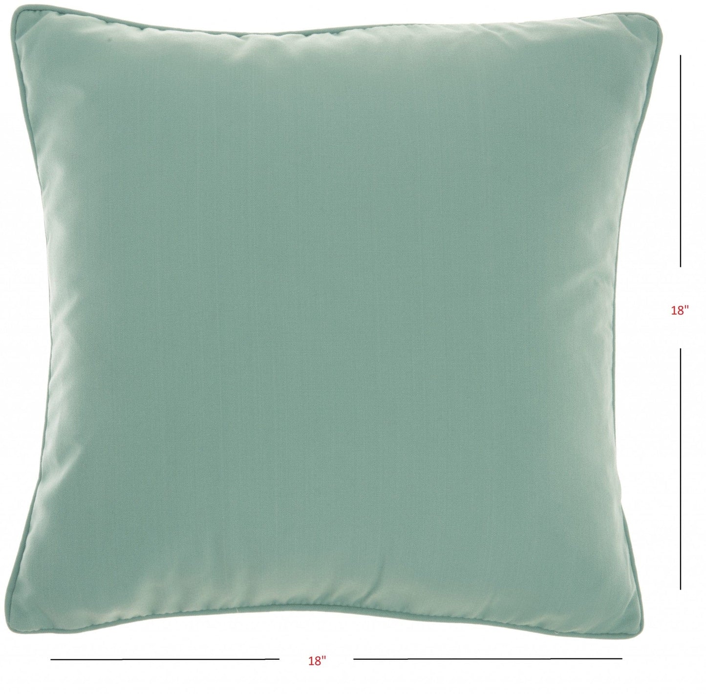Teal Green Velour Throw Pillow