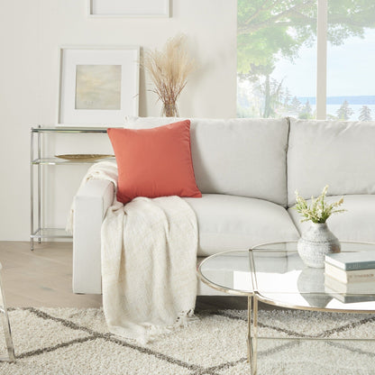 Pink Velour Throw Pillow