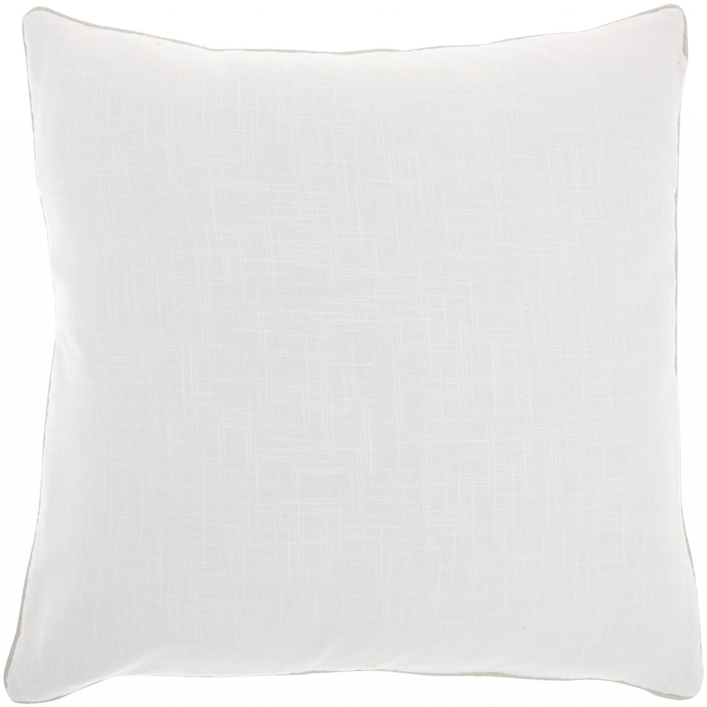 White And Silver Square Pattern Throw Pillow