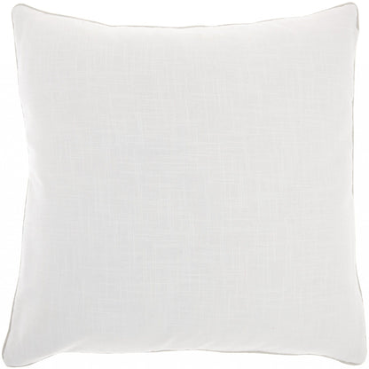 White And Silver Square Pattern Throw Pillow