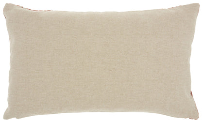 Two Tone Striped Lumbar Pillow