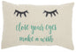 Close Your Eyes Make A Wish Lumbar Hrow Pillow