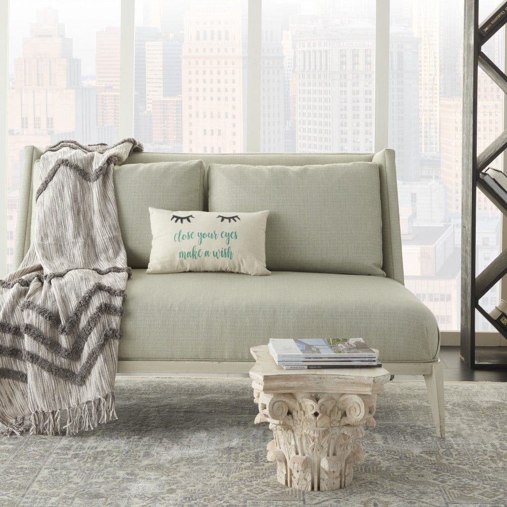 Close Your Eyes Make A Wish Lumbar Hrow Pillow