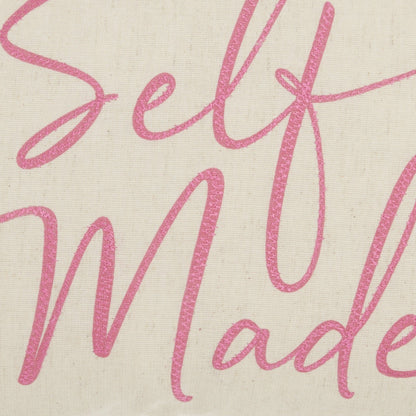 Self Made Pink Decorative Lumbar Throw Pillow