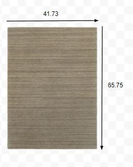 3’ X 8’ Two-Toned Brown And Beige Indoor Runner Rug
