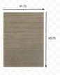 3’ X 8’ Two-Toned Brown And Beige Indoor Runner Rug