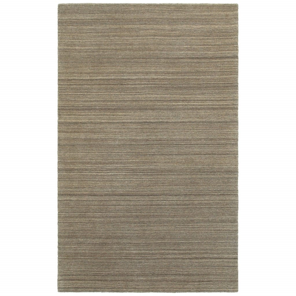 3’ X 8’ Two-Toned Brown And Beige Indoor Runner Rug