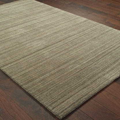 3’ X 8’ Two-Toned Brown And Beige Indoor Runner Rug